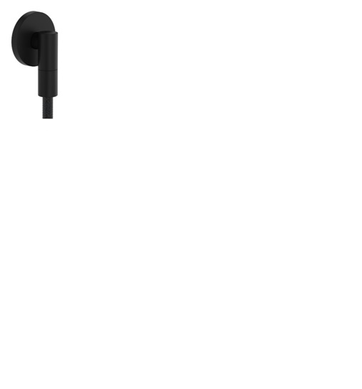 Шланговое подключение Hansgrohe FixFit Fine S с клапаном обратного тока матовый черный 28882670