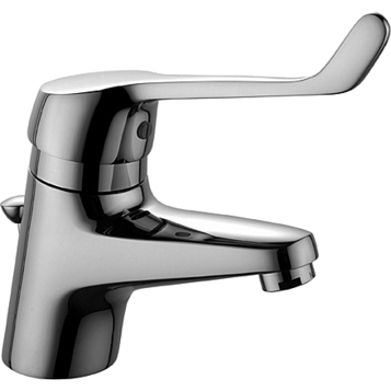 Смеситель для раковины Kludi Medi Mix 60 мм локтевой со сливным гарнитуром 332710564