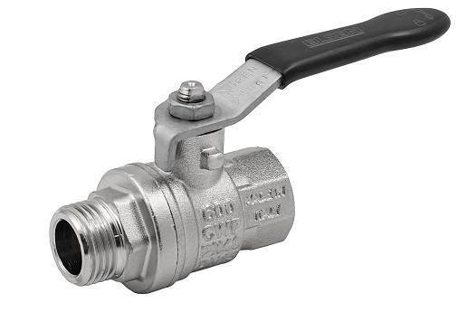 Кран шаровой ELSEN Strong T 2 НВ ручка-рычаг латунь EV20.2101