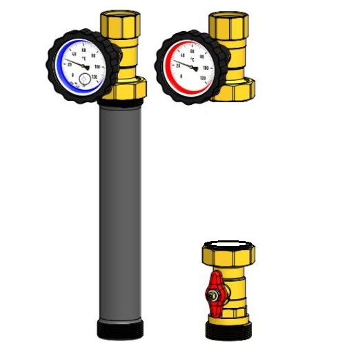 Насосная группа прямая Smart Install без насоса и теплоизоляции SIGPBN125NG