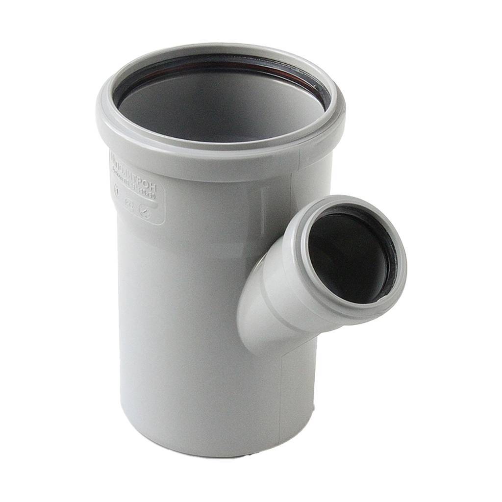 Тройник канализационный Pro Aqua Comfort PP 110x50 мм 45° 201545