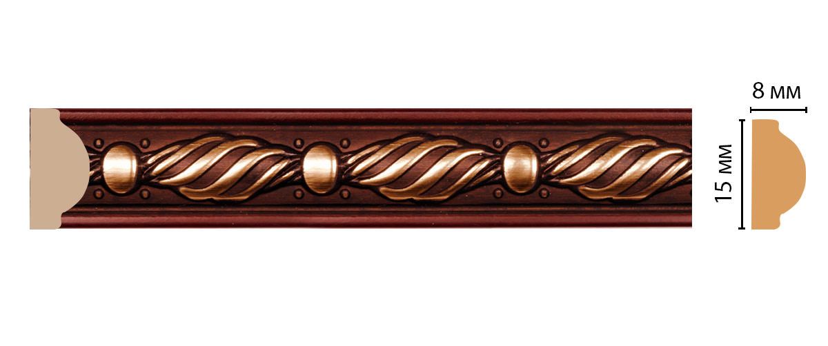 Молдинг DECOMASTER 130-52 ДМ 15х8х2400 мм 130-52 ДМ