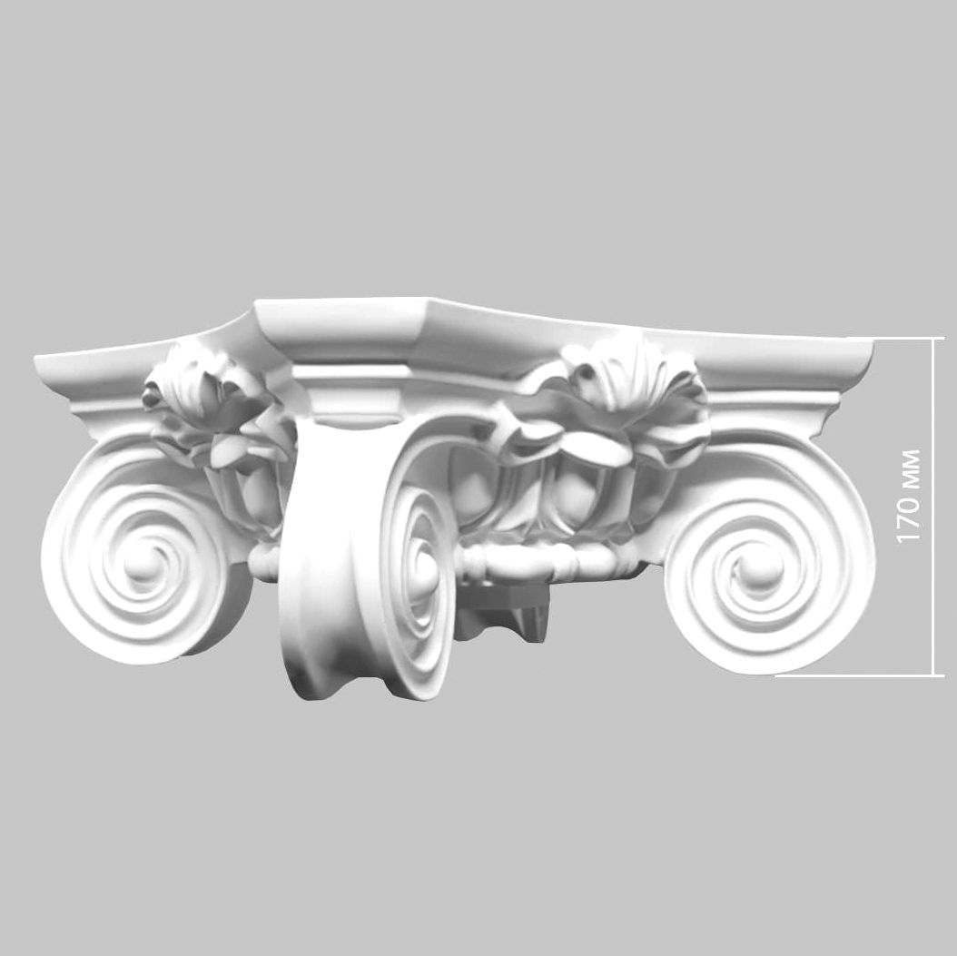 Капитель для колонны Decomaster 90018-2 360х170х360 мм 90018-2