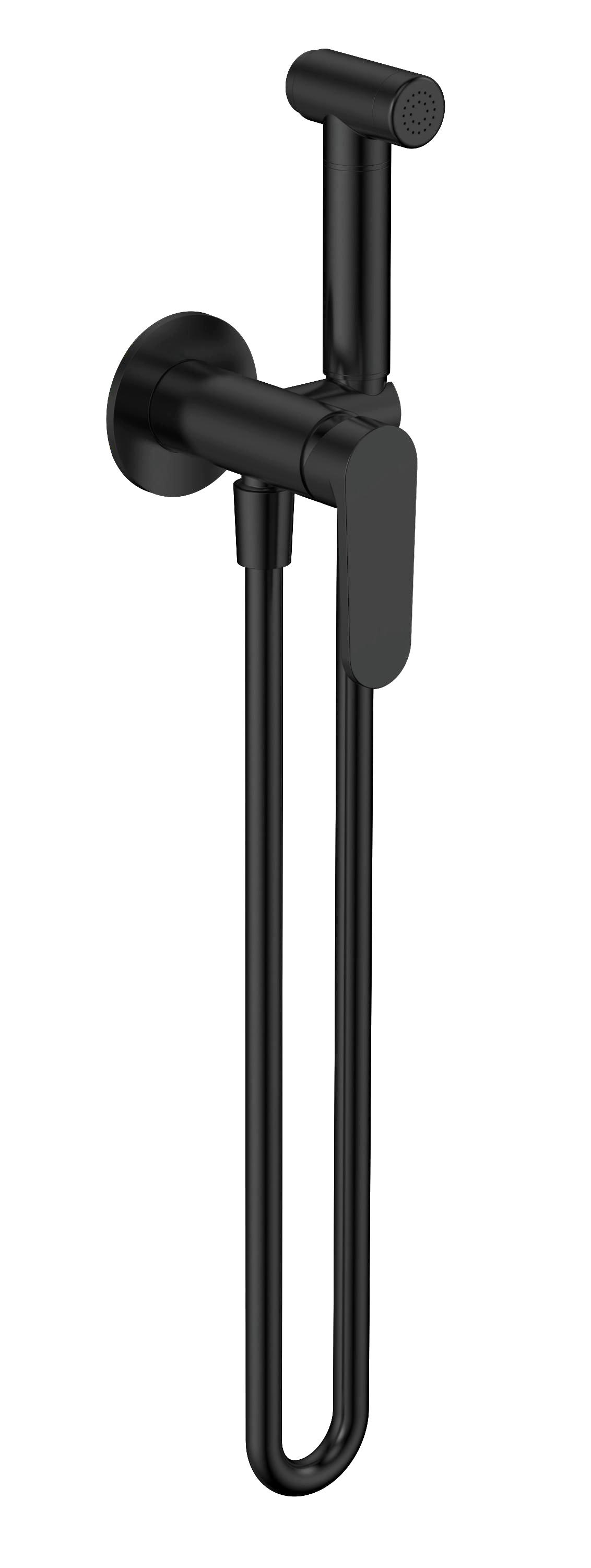 Гигиенический душ AQUAMET Novara комплект скрытого монтажа черный матовый AQM6917MB