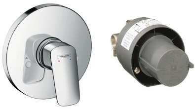 Смеситель для душа Hansgrohe Logis на 1 потребителя встраиваемый комплект 71666000