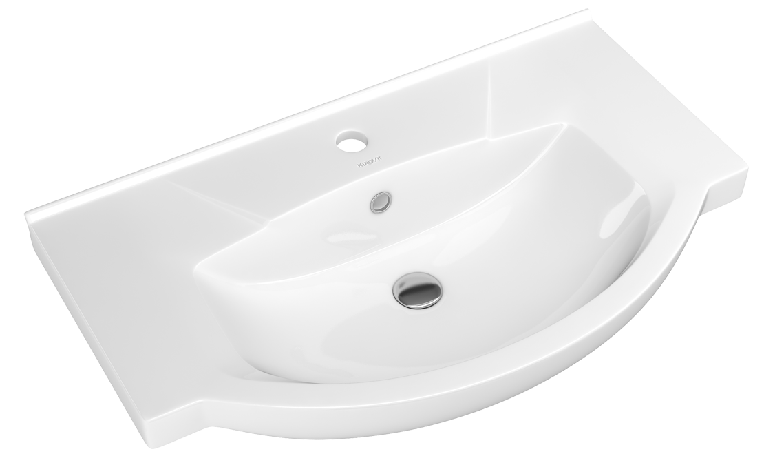Раковина Kirovit Элеганс 750 760х450х195 мм с отверстием под смеситель 4620008197371