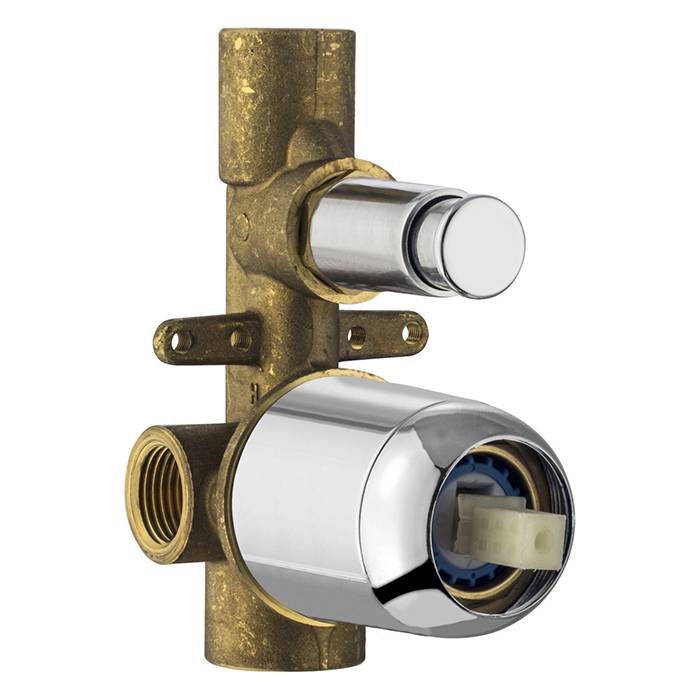 Внутренняя часть смесителя для душа Plumberia Selection IXO 2 выхода хром INT0036CR