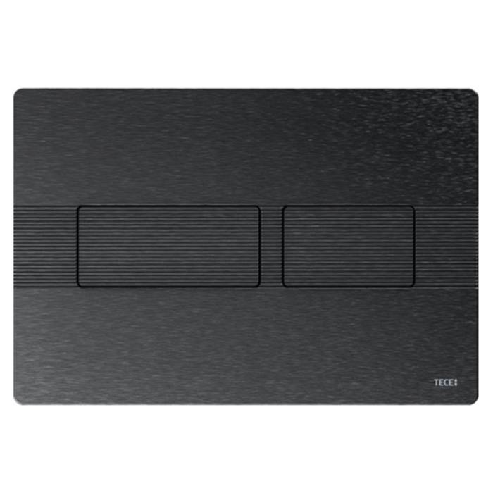 Панель смыва для унитаза TECE TECEsolid двойной смыв графит текстура линии 9240438
