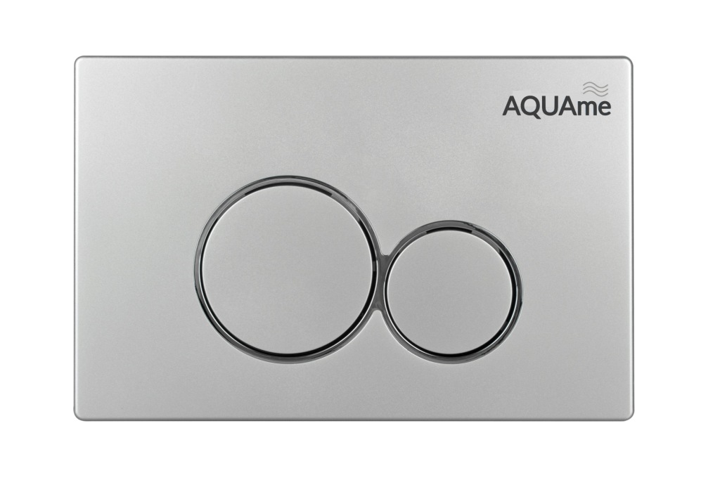 Панель смыва AQUAme пластик сатин AQM4101S