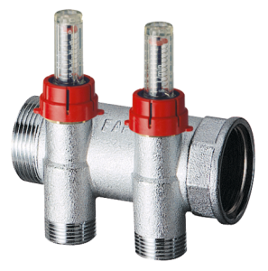 Коллектор запорный FAR 1 ВР-НР с расходомерами 4 отвода M24x19 FK 3970 C104