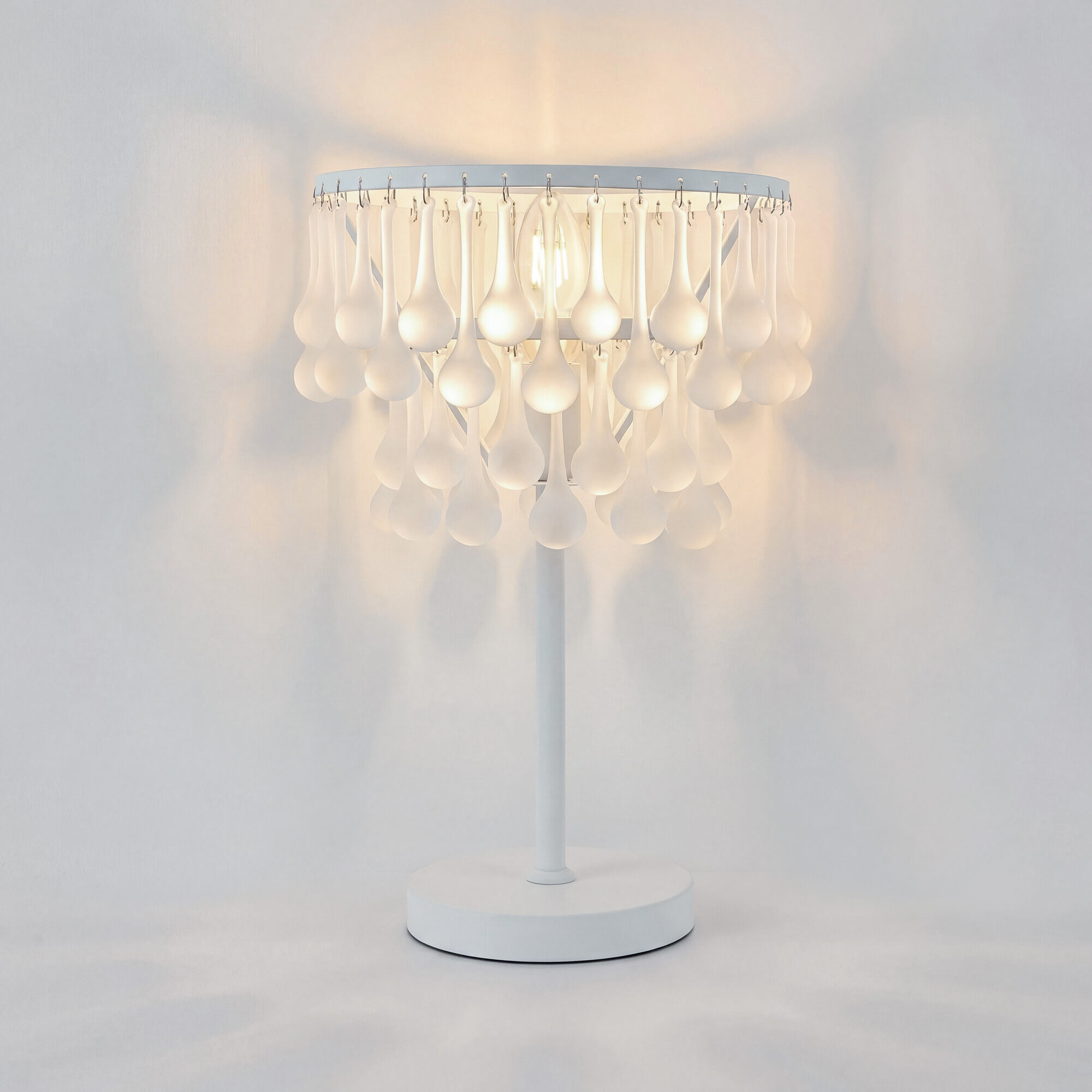 Настольный светильник со стеклянными подвесками 01126/1