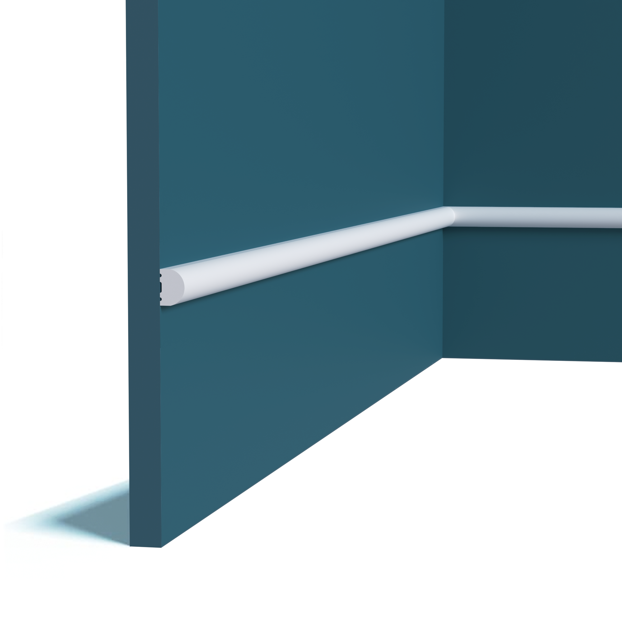 Молдинг Perfect Plus P220-2800 из ударопрочного полимера 25х12х2800 мм P220-2800