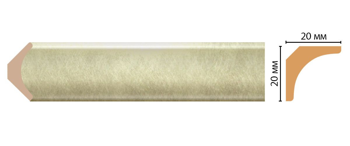 Плинтус DECOMASTER D133-373/110 20х20х2000 мм D133-373/110