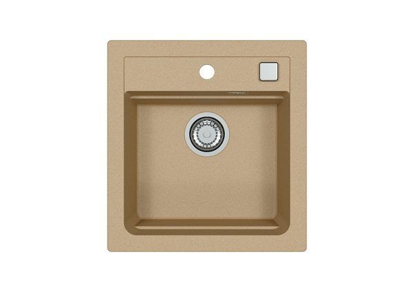 Мойка кухонная Alveus ATROX 20 Granital Beige G55 470x500 мм с сифоном 1131988/1132823