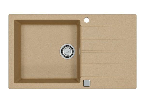Мойка кухонная Alveus Cadit 40 Granital Beige G55 860х500 мм с сифоном 1132029