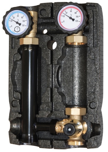 Насосная группа Hoobs 1 ВР х 1 1/2 НР с трехходовым клапаном без насоса HB-21355N-M33