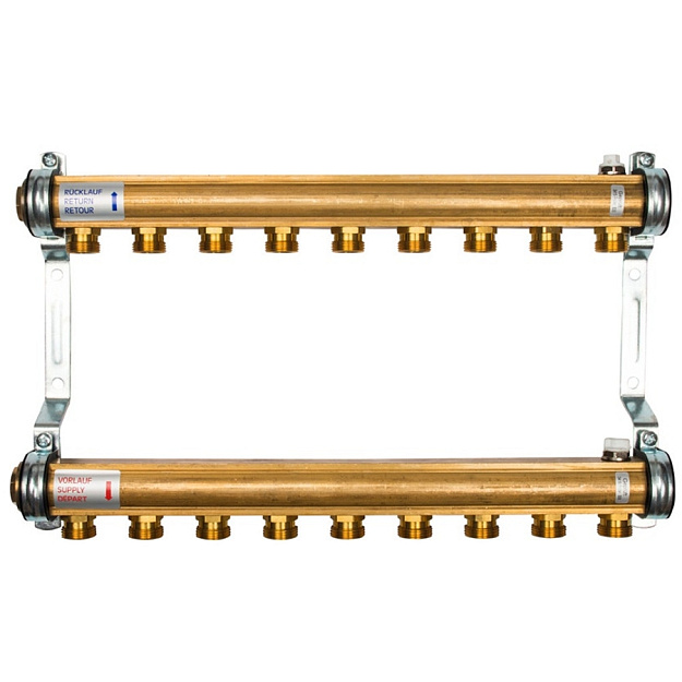 Коллекторная группа Watts Profil HKV/A 09 контуров 1 x 3/4 Евроконус 10004552