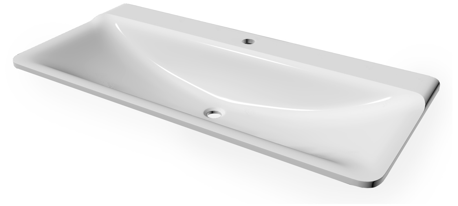 Раковина мебельная Comforty Solo 100 08.100/W/RL