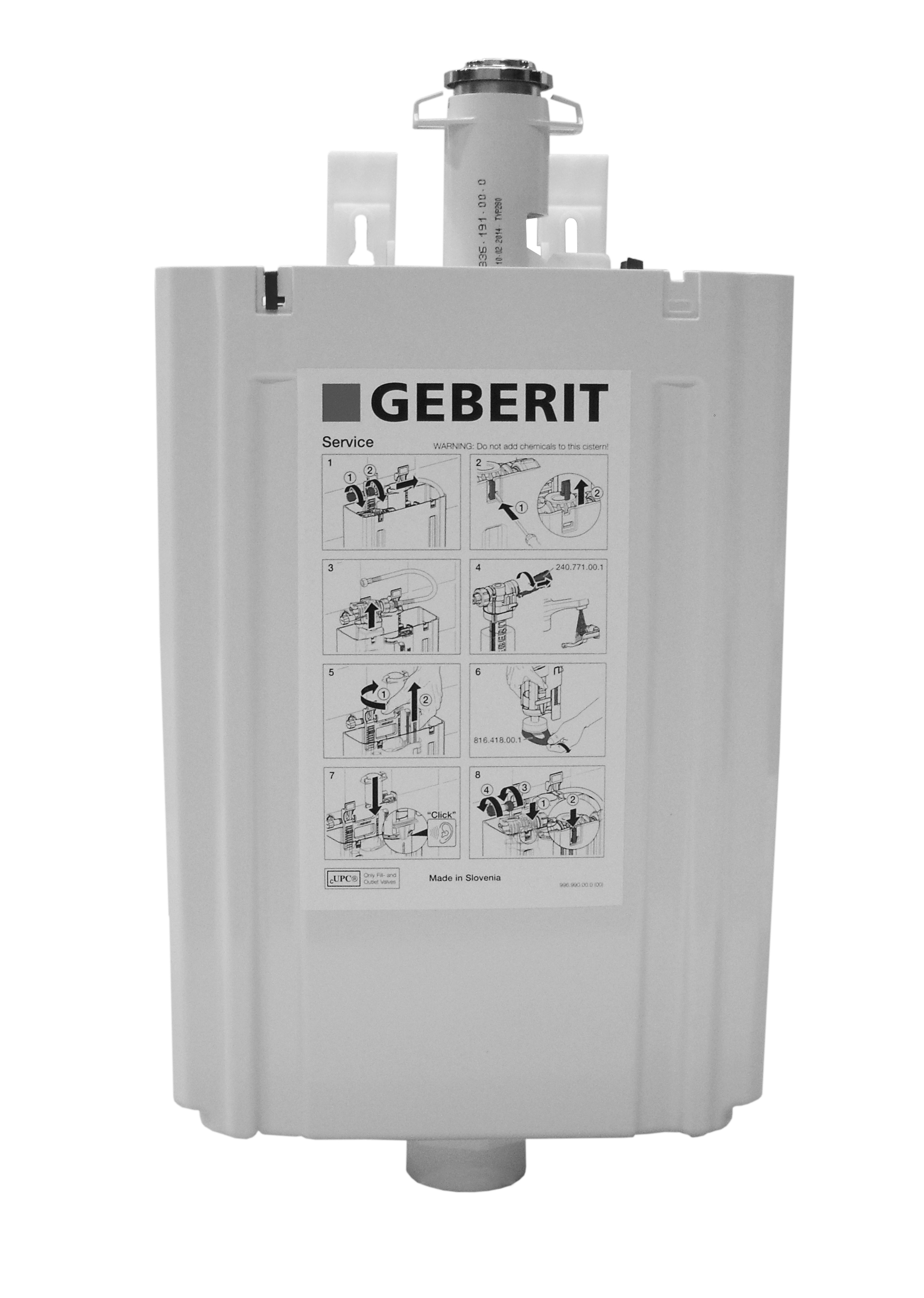 Антиконденсатный смывной механизм для моноблока GSI хром BSCR