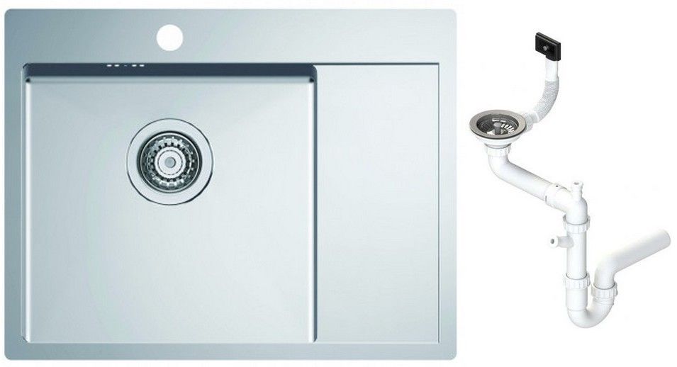 Мойка кухонная Alveus Quarto 20 615x480х190 мм с сифоном 1124383