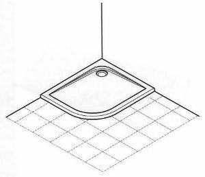 Душевой поддон Ideal Standard UltraFlat 100х80 см левый K240701