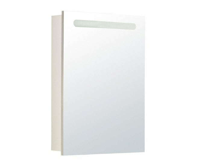 Шкаф зеркальный Roca Victoria Nord 606х810х140 мм левый L LED белый глянец Z.RU90.0.002.9