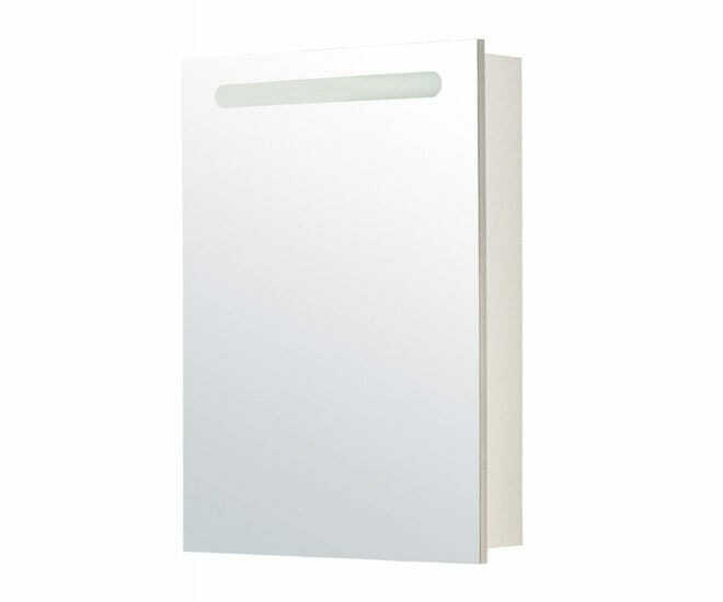 Шкаф зеркальный Roca Victoria Nord 606х810х140 мм правый R LED белый глянец Z.RU90.0.003.0