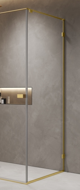 Боковая панель Aquanet 800х2000 мм стекло 8 мм золото шлифованное AQM7409-3-8