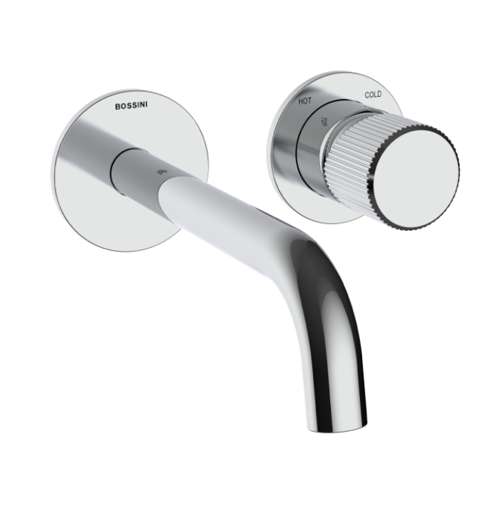 Внешняя часть смесителя для раковины BOSSINI PLY Z00924.030 настенный 185 мм без донного клапана Хром Z00924.030