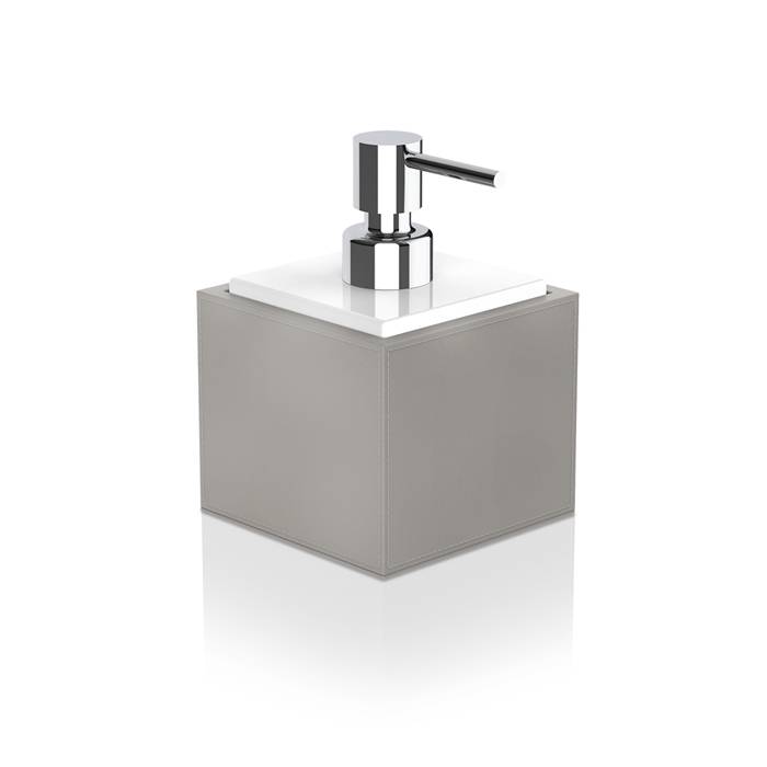 Дозатор для мыла Decor Walther Brownie SSP искусственная кожа тауп/хром 0937149