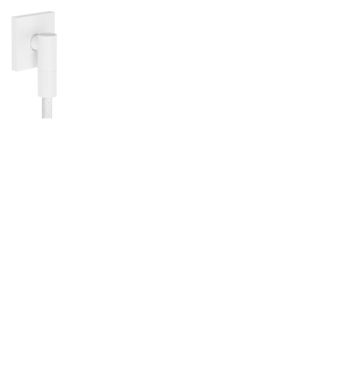 Шланговое подключение Hansgrohe FixFit Fine E с клапаном обратного тока матовый белый 28883700.