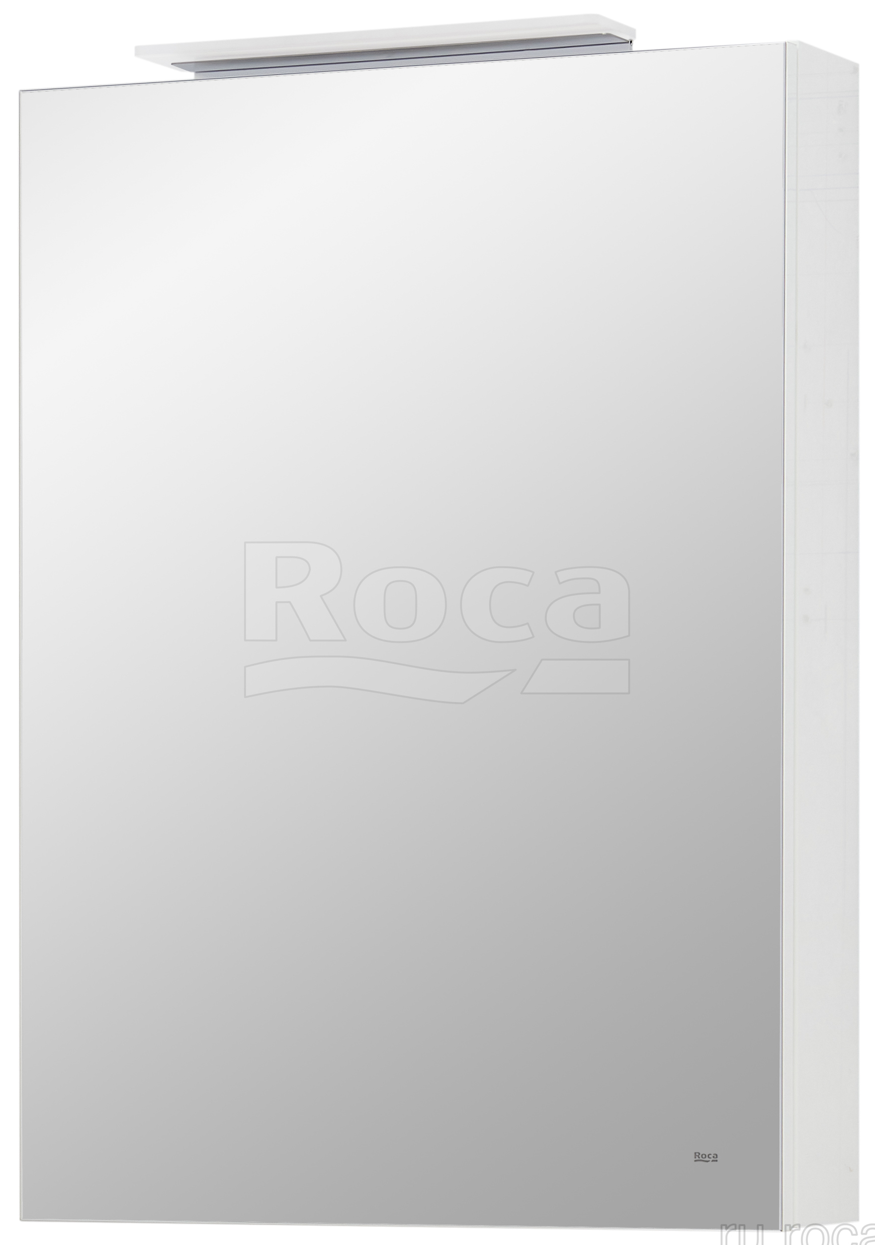 Шкаф зеркальный Roca Oleta левый 500x700x137 мм LED-подсветка белый матовый A857643501