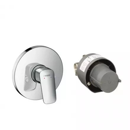 Смеситель для душа hansgrohe Logis однорычажный скрытого монтажа хром 71666000