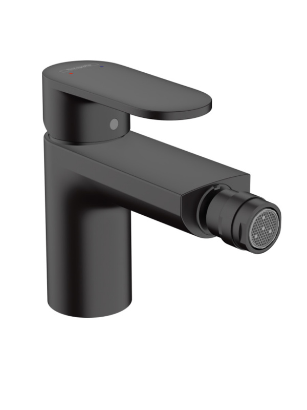 Смеситель для биде Hansgrohe Vernis Blend со сливным гарнитуром черный матовый 71210670