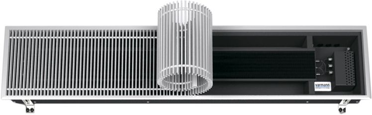 Встраиваемый в пол конвектор Varmann Ntherm 300x110x2000 мм RR U EV1 N 300.110.2000 RR U EV1