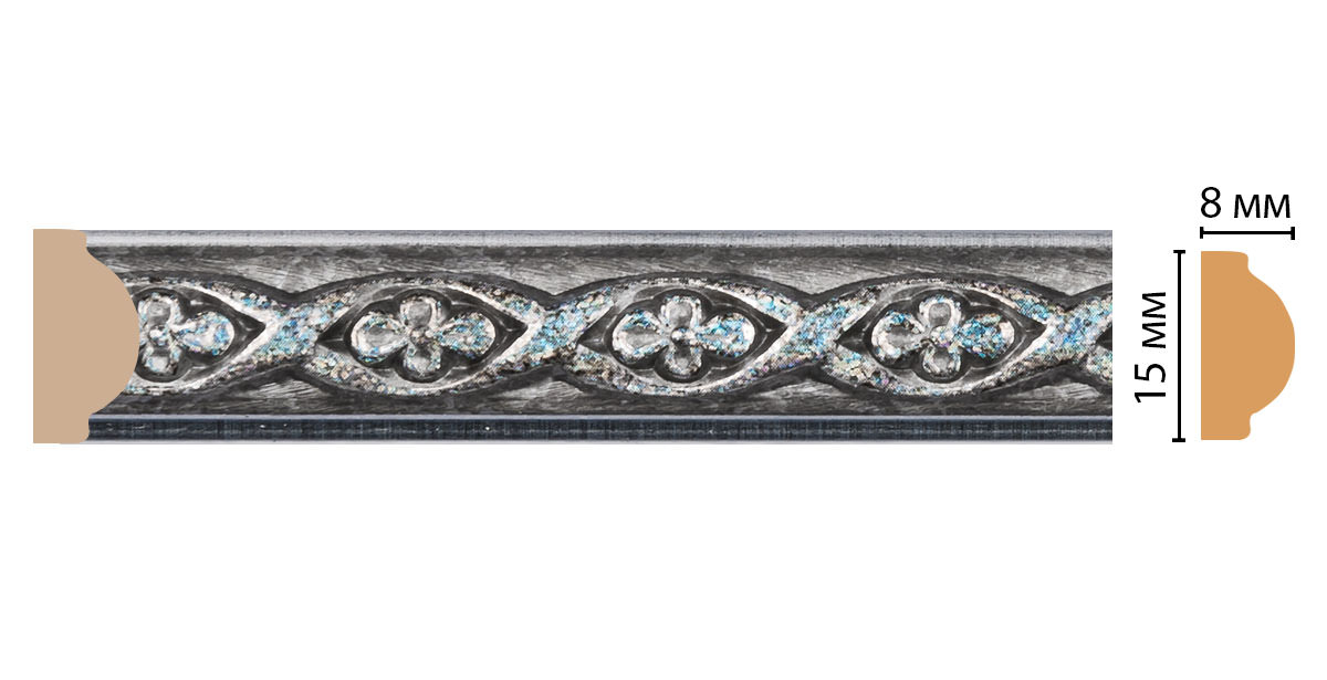 Молдинг DECOMASTER 130-55 ДМ 15х8х2400 мм 130-55 ДМ