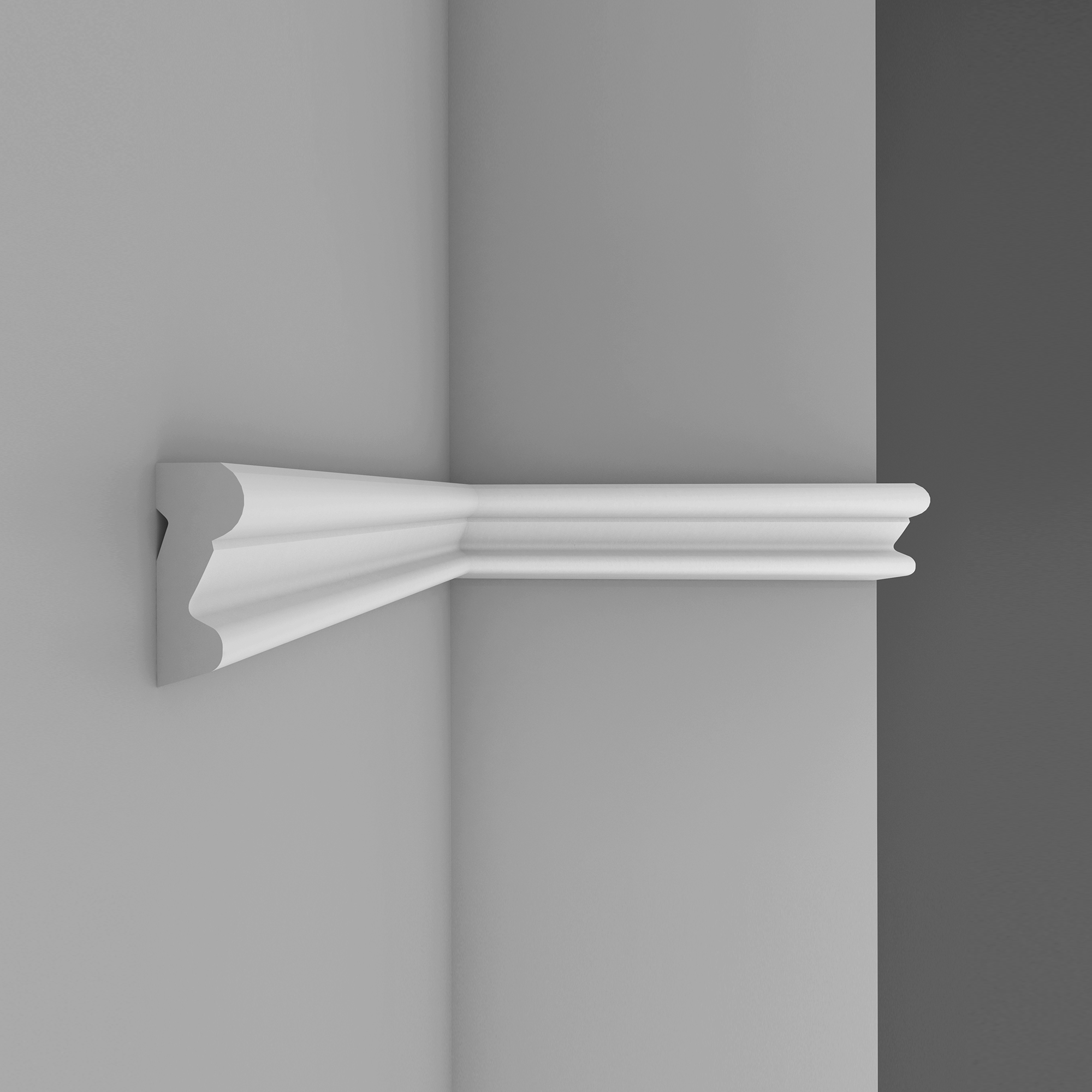 Молдинг гладкий DECOMASTER D007 дюрополимер 19х8х2000 мм D007