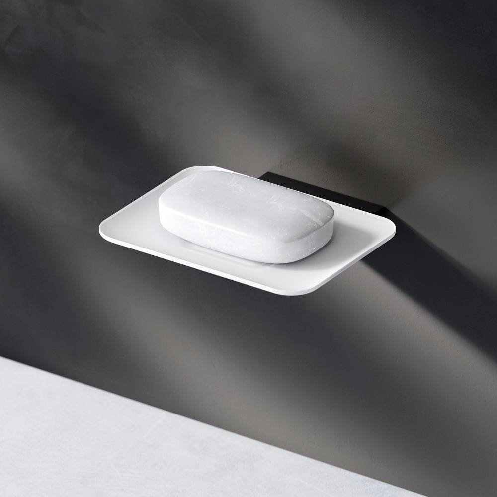 Мыльница стеклянная с настенным держателем AM.PM Inspire V2.0 черный матовый A50A34222