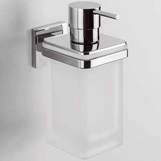 Дозатор для жидкого мыла подвесной Colombo Design Basic хром/матовое стекло B9337.CR-VAN