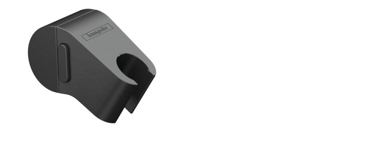 Слайдер с кнопкой Hansgrohe WallStoris матовый черный 27917670