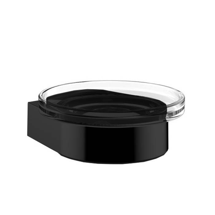 Мыльница подвесная Emco Flow стеклянная черный 2730 133 00