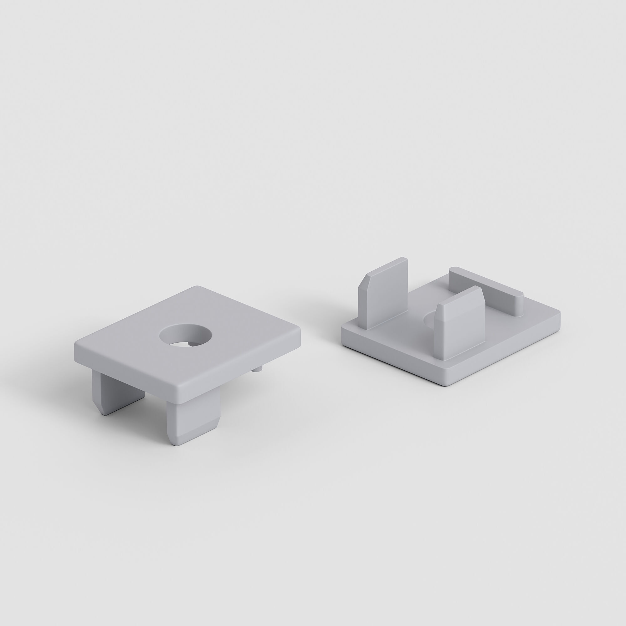 Заглушки для встраиваемого алюминиевого профиля для подсветки ступеней LL-2-ALP025 (2 шт.) ZLL-2-ALP025