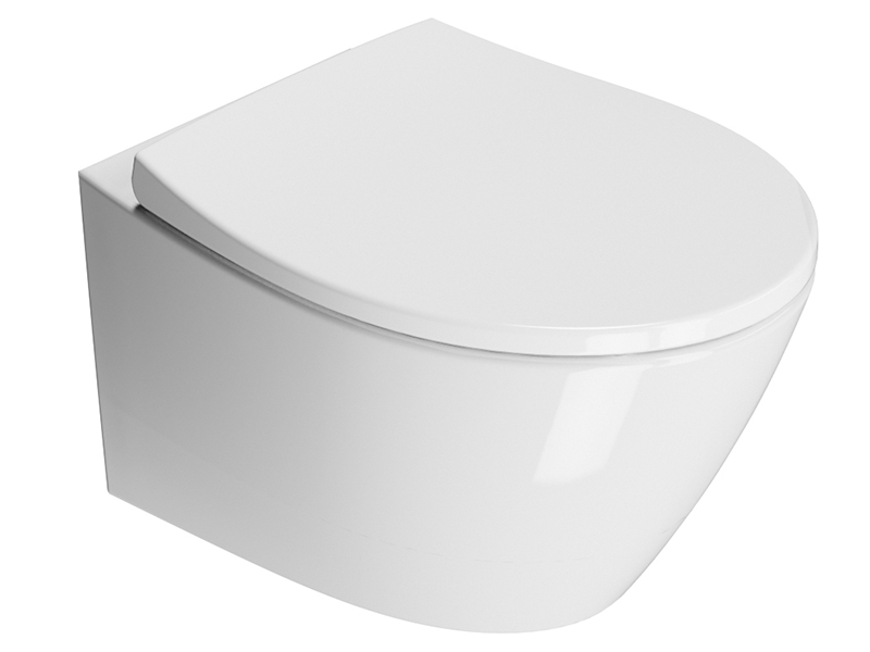 Уценка. Унитаз подвесной безободковый GSI Modo 520х370 мм белый глянцевый 981611_УЦ/6