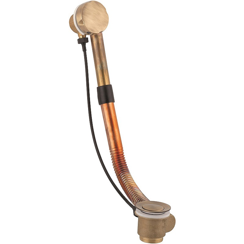 Слив-перелив для ванны полуавтоматический Reitano 951BRO Old Bronze 951BRO