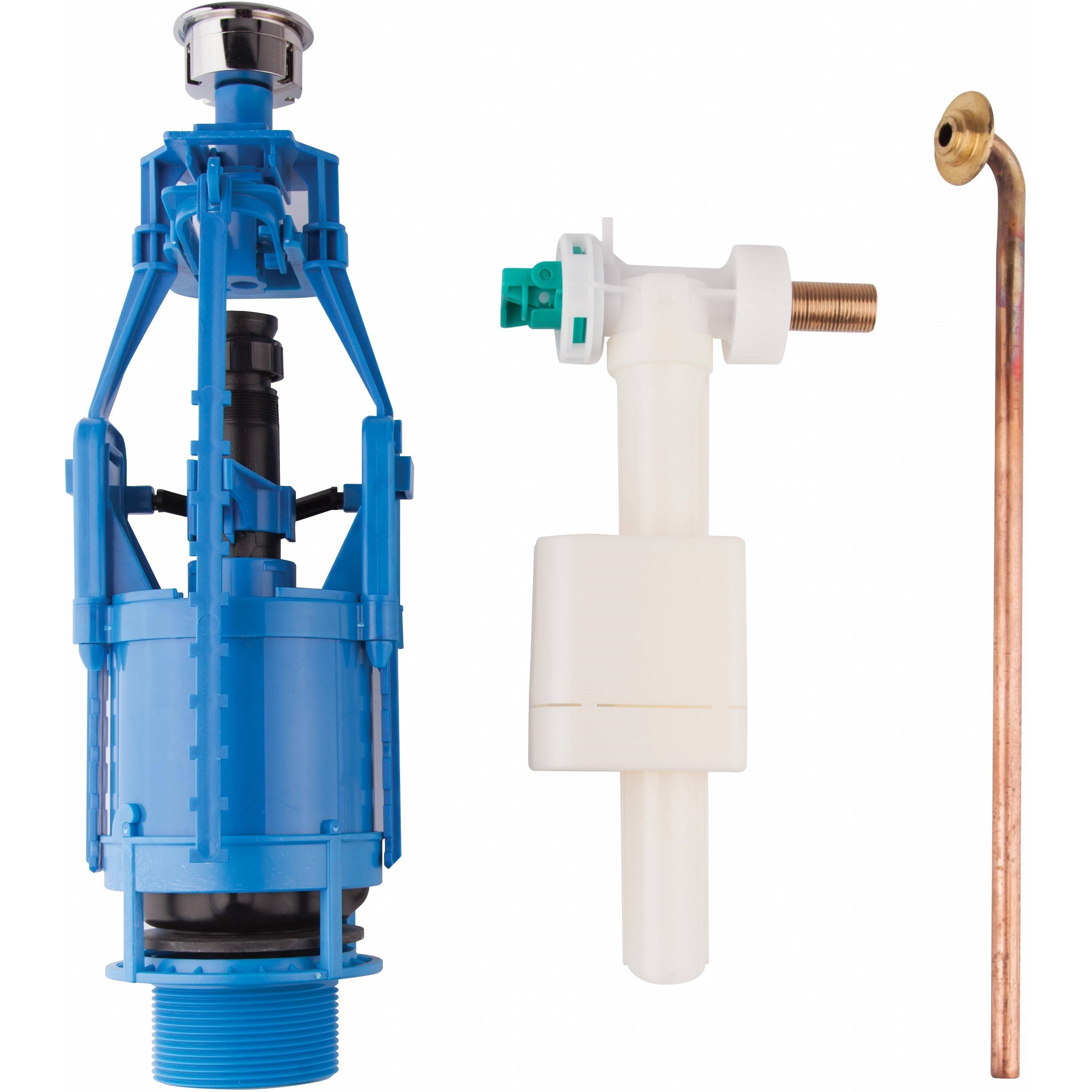 Механизм слива с кнопкой Azzurra Jubilaeum 3/6 л хром B19002F/40