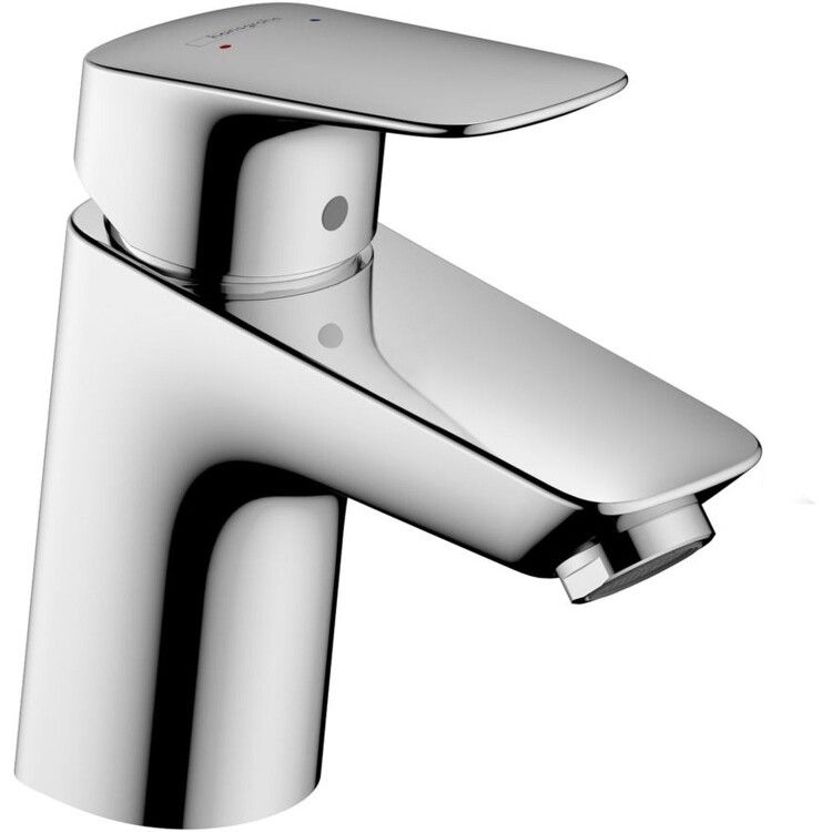 Смеситель для раковины hansgrohe Logis 70 однорычажный со сливным гарнитуром хром 71070000