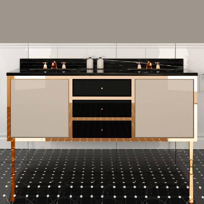 Комплект мебели напольный Devon&Devon Jazz 3 warm grey/deep black/oro ACSWINDONDS bi/B3