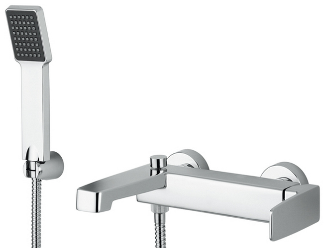 Смеситель для ванны M&Z New Geometry с душевым набором хром NGM00500