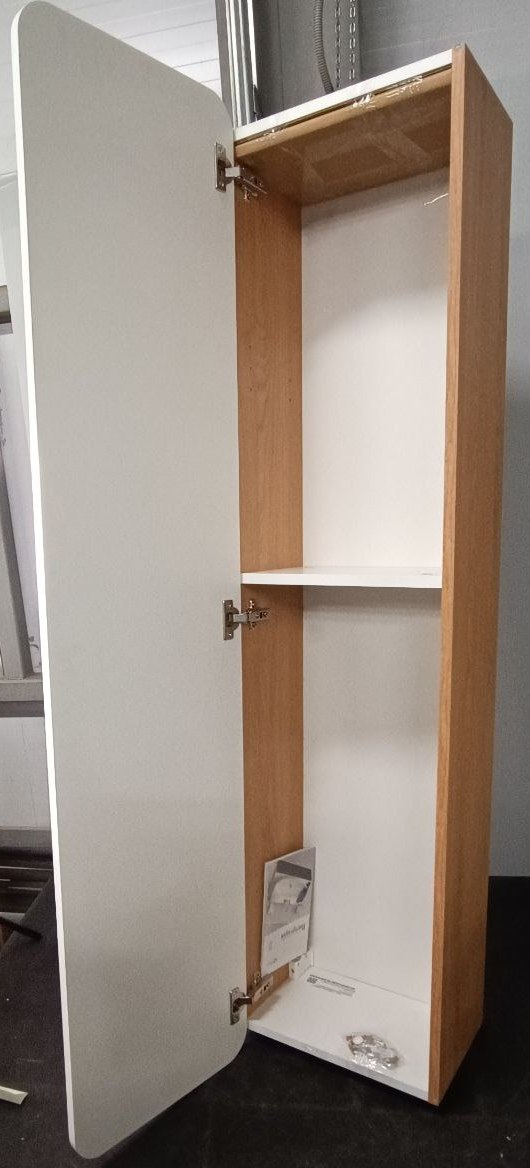 Пенал подвесной AQUATON Basic 35 350х1500х250 мм дуб золотой/белый матовый BAS0535DZ