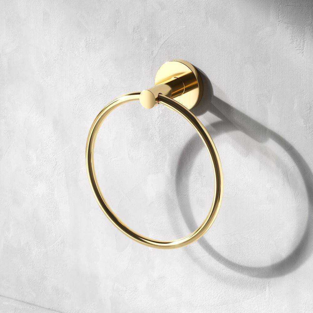Кольцо для полотенец AM.PM X-Joy настенное золото A85A34499